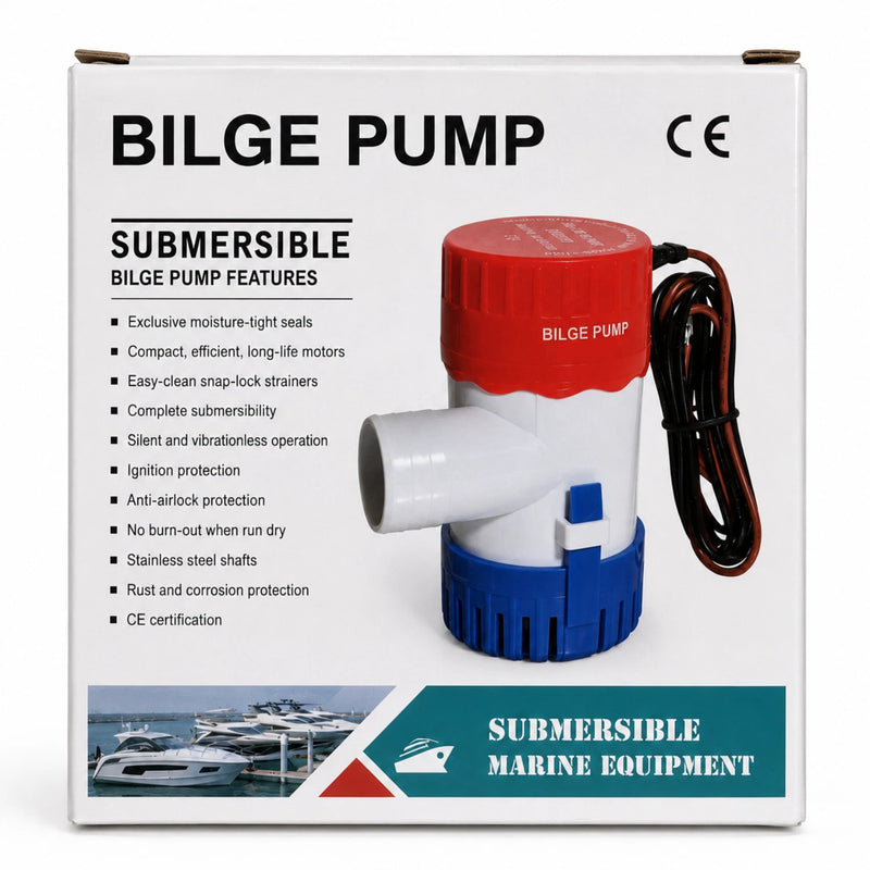 Acquaflo 12V 500GPH Auto Bilge Water Pump 3/4