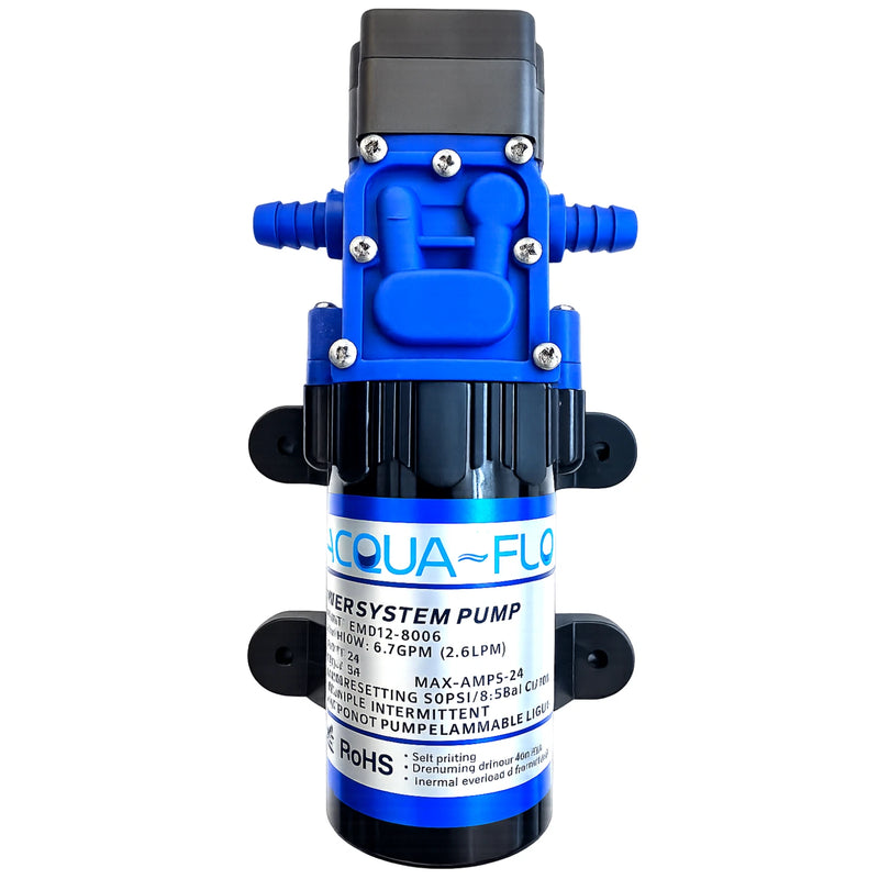 Acquaflo 12V Diaphragm Water Pump 80PSI 2.6LPM Self Priming for Boat Marine RV