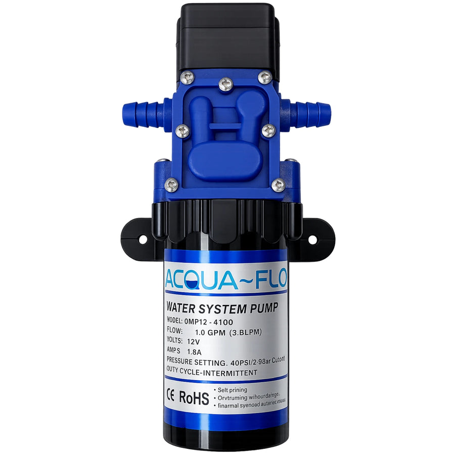 Acquaflo 12V Diaphragm Water Pump 40PSI 3.8LPM Self Priming for Boat Marine RV